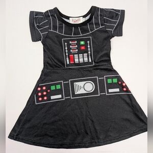 Lilytots Star Wars Inspired Toddler Girls Black 2T Dress